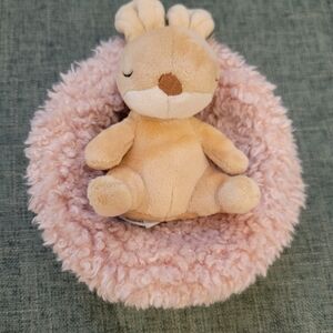 Jellycat Plush Bunny Toy with Pink Nest